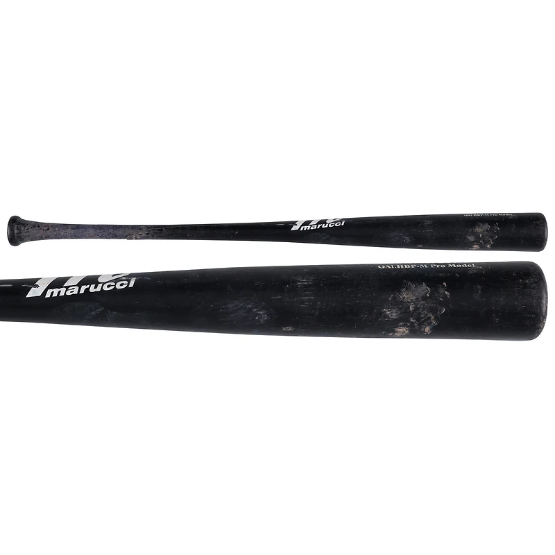 Batte de baseball Black Marucci cassée de Nathaniel Lowe, utilisée par les Nationals de Washington lors du match contre les Pirates de Pittsburgh, le 15 avril 2025