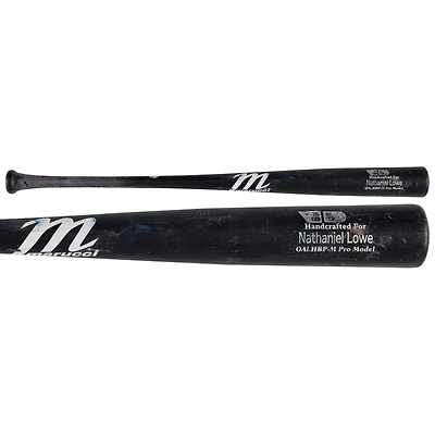 Batte de baseball Black Marucci cassée de Nathaniel Lowe, utilisée par les Nationals de Washington lors du match contre les Pirates de Pittsburgh, le 15 avril 2025