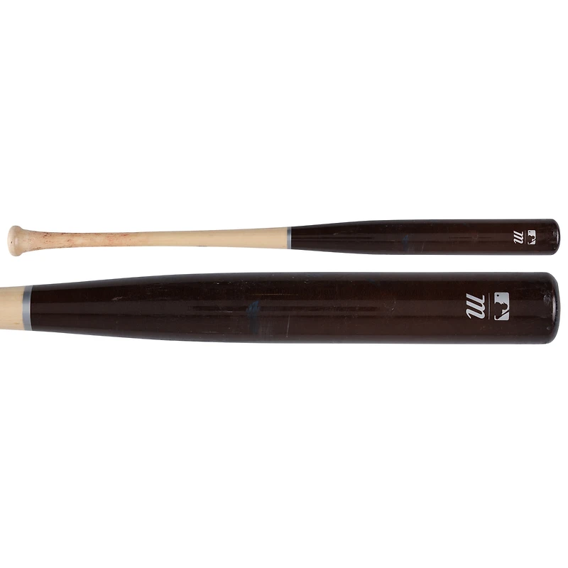Batte de baseball Marucci marron/beige cassée de Nathaniel Lowe, utilisée par les Nationals de Washington lors du match contre les Cubs de Chicago le 5 juin 2025 - PX672587