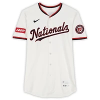 Nathaniel Lowe Washington Nationals Game-Used #33 White Jersey Worn During Games Played on April 22 and 28, and May 11, 2025