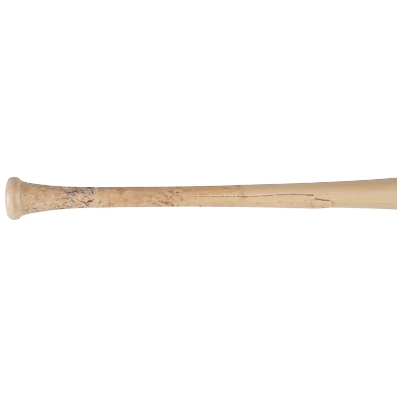 Batte cassée de Tan Marucci utilisée par Nathaniel Lowe, des Nationals de Washington, contre les Dodgers de Los Angeles, le 8 avril 2025