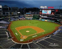 Photographie non signée de la vue générale du soir des Nationals Washington Park