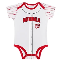 Newborn & Infant Gray/White Washington Nationals Two-Pack Play Ball Bodysuit Set
