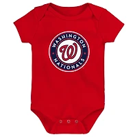Newborn & Infant Red Washington Nationals Primary Team Logo Bodysuit