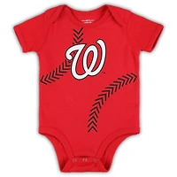 Newborn & Infant Red Washington Nationals Running Home Bodysuit