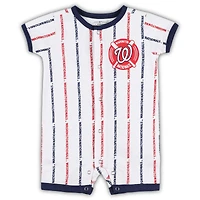 Newborn & Infant White Washington Nationals Ball Hitter Romper