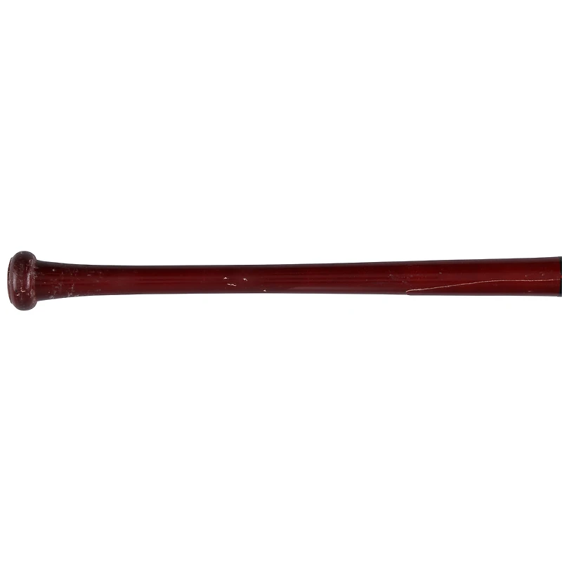 Batte de baseball noire et rouge cassée de Paul DeJong, utilisée par les Nationals de Washington lors du match contre les Marlins de Miami, le 11 avril 2025