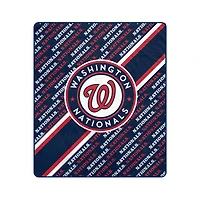 Pegasus Washington Nationals 60" x 70" Diagonal Lined Wordmark Ultra Soft Blanket