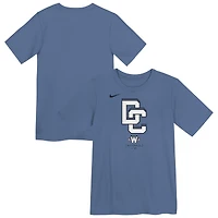 T-shirt Nike bleu City Connect 2025 des Washington Nationals pour enfants d'âge préscolaire