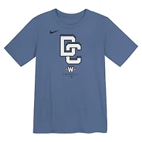 T-shirt Nike bleu City Connect 2025 des Washington Nationals pour enfants d'âge préscolaire