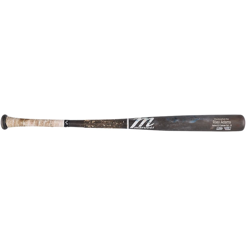 Riley Adams Washington Nationals Game-Used Gray Marucci Broken Bat vs. Seattle Mariners on May 26, 2024