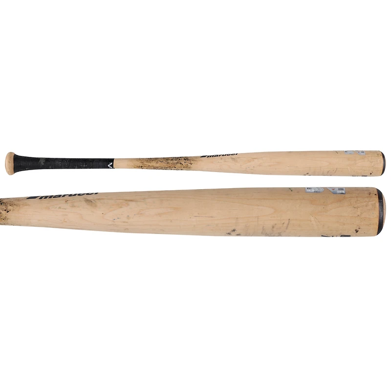 Batte cassée de Tan Marucci utilisée par Riley Adams des Nationals de Washington contre les Athletics le 7 août 2025