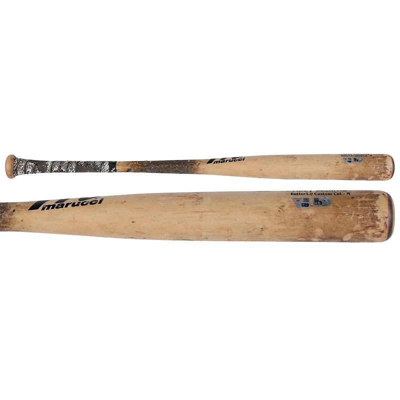 Batte cassée de Tan Marucci utilisée par Riley Adams des Nationals de Washington contre les Reds de Cincinnati le 3 mai 2025
