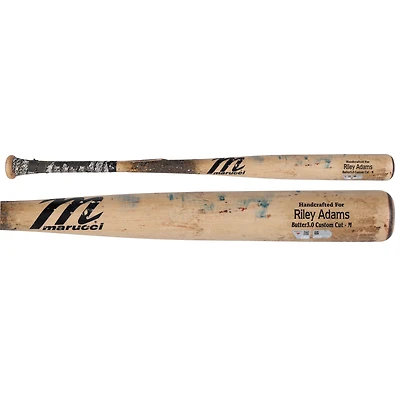 Batte cassée de Tan Marucci utilisée par Riley Adams des Nationals de Washington contre les Reds de Cincinnati le 3 mai 2025