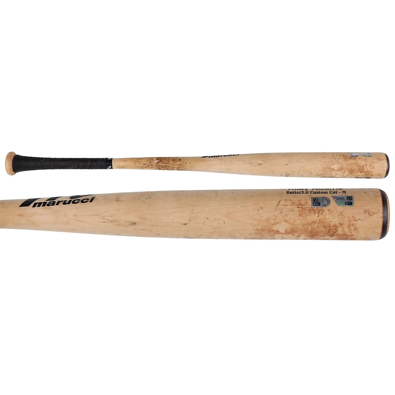 V106832 WANATS Riley Adams Washington Nationals Batte cassée de Tan Marucci utilisée lors du match contre les Astros de Houston le 29 juillet 2025 Riley Adams UNS GU BAT 45884 COLGMUEQU GUBBBT2978