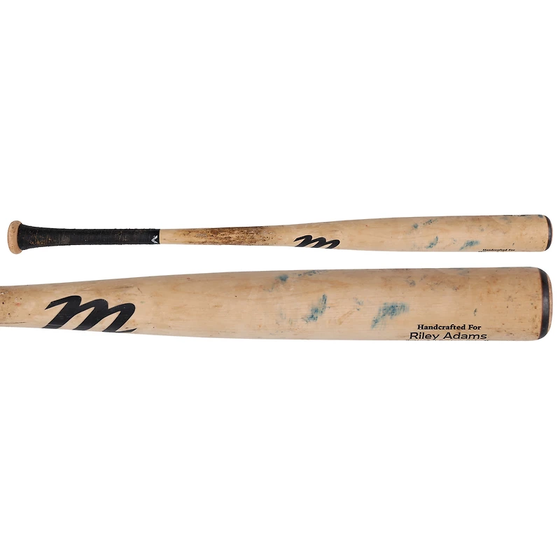 V106832 WANATS Riley Adams Washington Nationals Batte cassée de Tan Marucci utilisée lors du match contre les Astros de Houston le 29 juillet 2025 Riley Adams UNS GU BAT 45884 COLGMUEQU GUBBBT2978