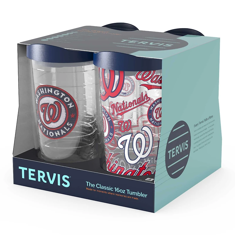 Tervis Washington Nationals paquet de quatre 16oz. Ensemble de gobelets classiques
