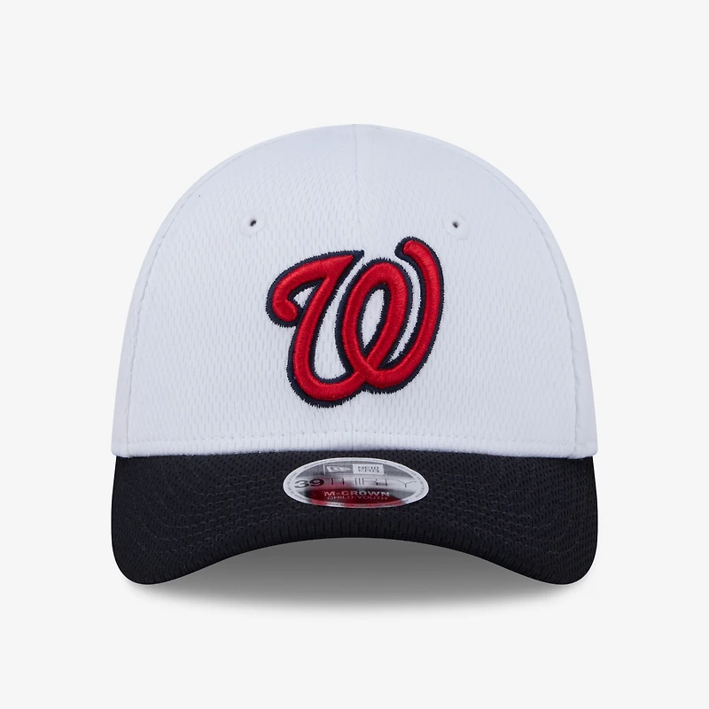 Toddler New Era White Washington Nationals Baseball 39THIRTY M-Crown Adjustable Hat