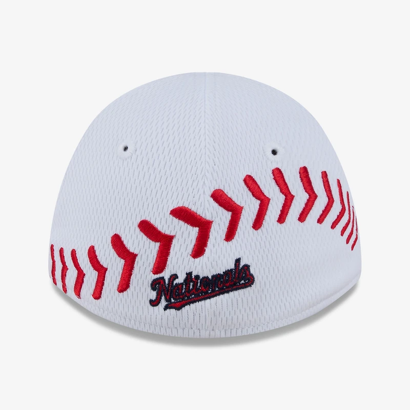 Toddler New Era White Washington Nationals Baseball 39THIRTY M-Crown Adjustable Hat