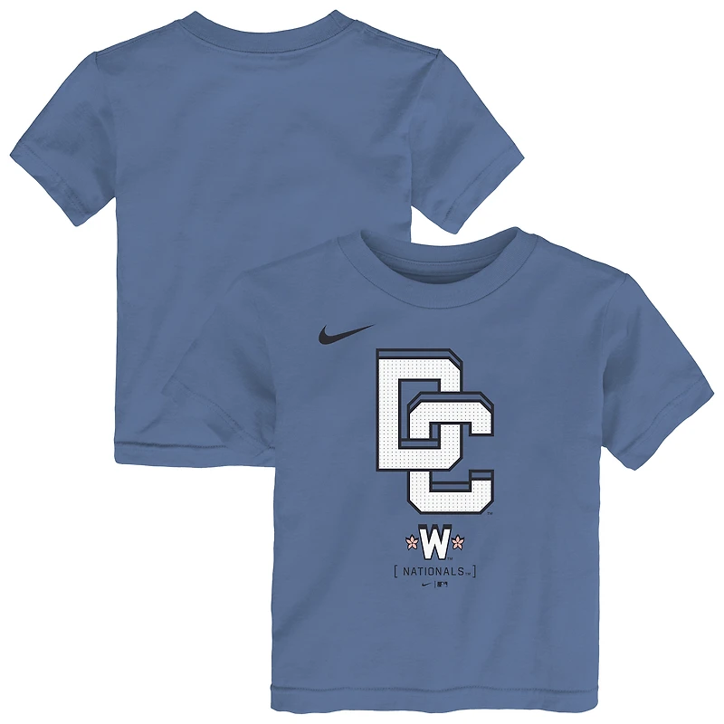 T-shirt Nike bleu City Connect 2025 des Washington Nationals pour tout-petit