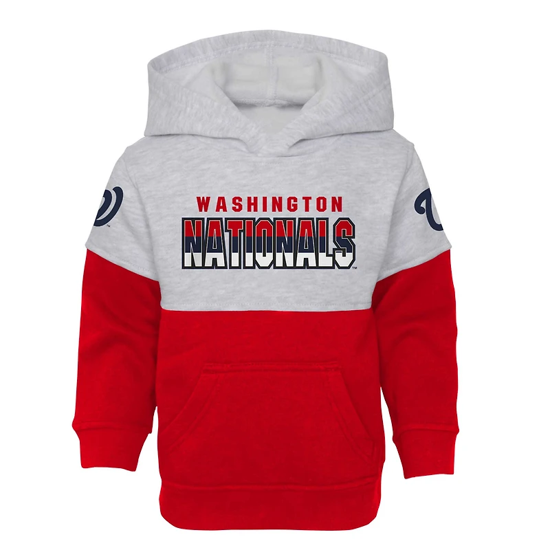 Ensemble de meneur jeu deux pièces des Nationals Washington rouge/gris chiné pour tout-petit