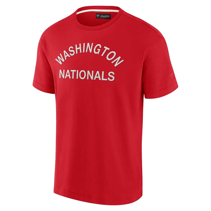 Unisex Fanatics Red Washington Nationals Elements Super Soft Short Sleeve T-Shirt