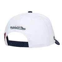 Casquette unisexe Mitchell & Ness blanche/marine Washington Nationals XL Script Pro Crown ajustable
