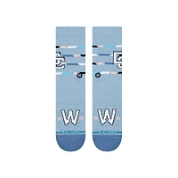 Chaussettes unisexes Stance bleu clair Washington Nationals 2025 City Connect Crew