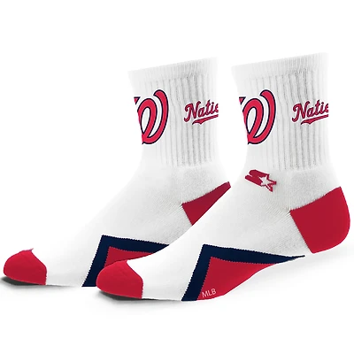 Chaussettes mi-mollet unisexes Starter Washington Nationals Striker