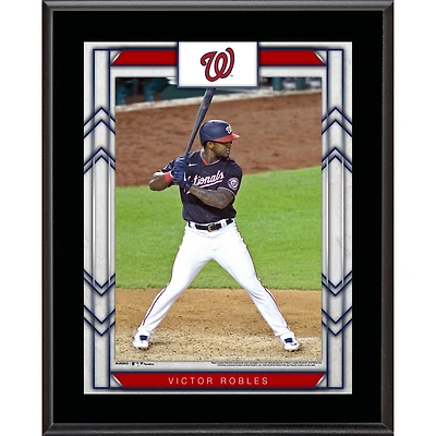 Plaque de nom de joueur sublimée de 10,5'' x 13'' des Nationals de Washington de Victor Robles