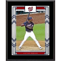 Plaque de nom de joueur sublimée de 10,5'' x 13'' des Nationals de Washington de Victor Robles
