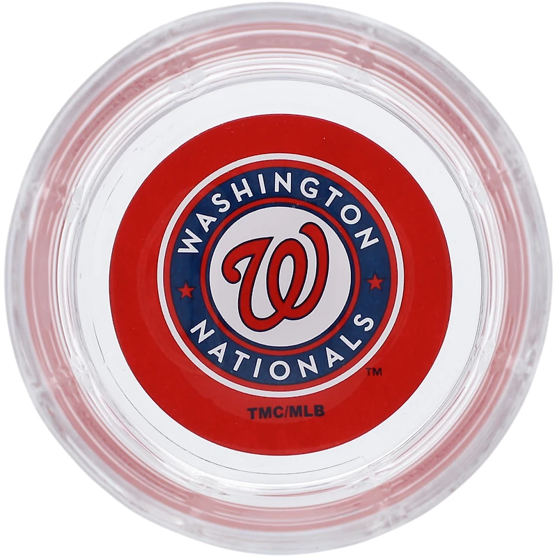 Ressortissants de Washington 10oz. Équipe Bottoms Up Squared Rocks Glass