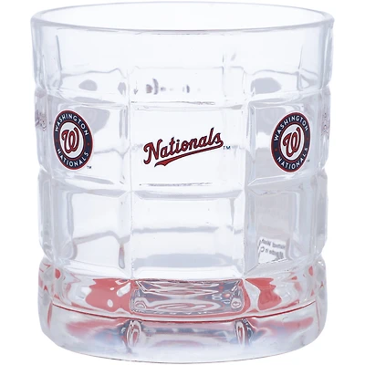 Ressortissants de Washington 10oz. Équipe Bottoms Up Squared Rocks Glass