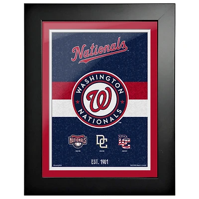 Nationals de Washington - Oeuvre encadrée Heritage Tradition de 12 `` x 16 ''