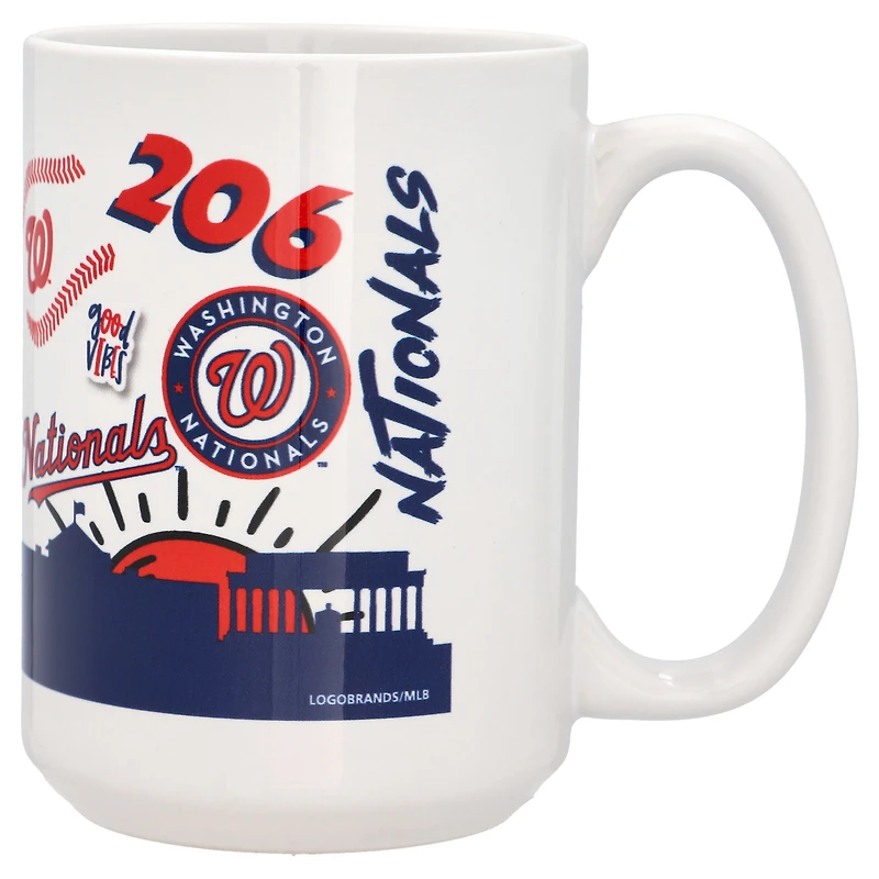 Nationals de Washington 15 oz. Tasse en céramique indigène