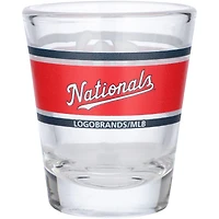 Nationals de Washington 2 oz. Verre à liqueur à rayures