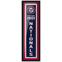 Nationals de Washington - 6 '' x 22 '' Oeuvre encadrée établie