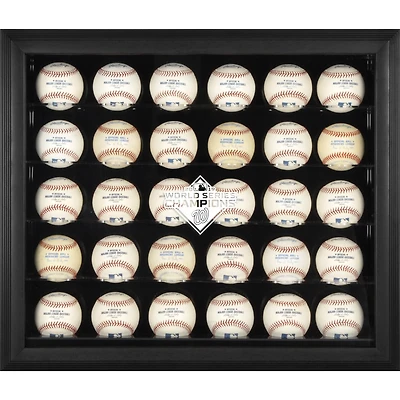 Washington Nationals Black Framed 2019 World Series Champions Logo 30-Baseball Display Case