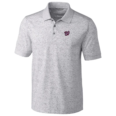 Polo Cutter & Buck Advantage des Washington Nationals, teinture spatiale - Gris