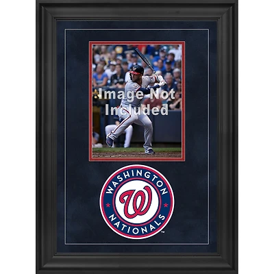 Cadre photo vertical de luxe 8" x 10" des Washington Nationals avec logo de l'équipe