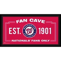 Washington Nationals Framed 10" x 20" Fan Cave Collage