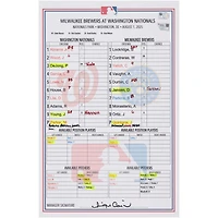 Carte de composition des Nationals de Washington contre les Brewers de Milwaukee, le 1er août 2025