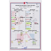Carte de composition des Nationals de Washington contre les Mets de New York le juin 2025