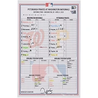 Carte de composition des équipes des Nationals de Washington contre les Pirates de Pittsburgh le 4 avril 2024