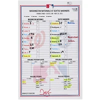Carte de composition des Nationals de Washington lors du match contre les Mariners de Seattle, le 29 mai 2025