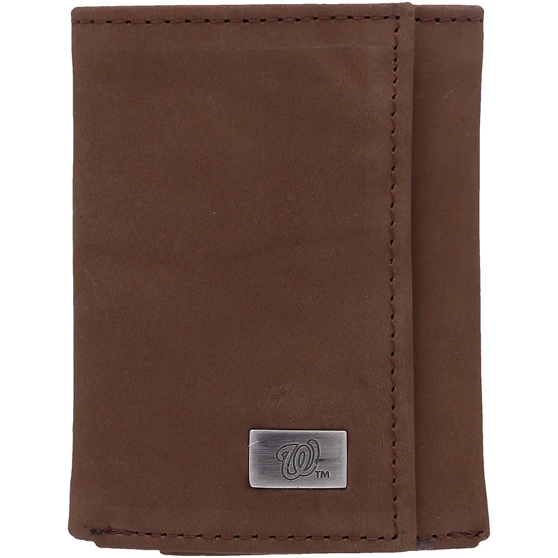 Washington Nationals Leather Trifold Wallet with Concho