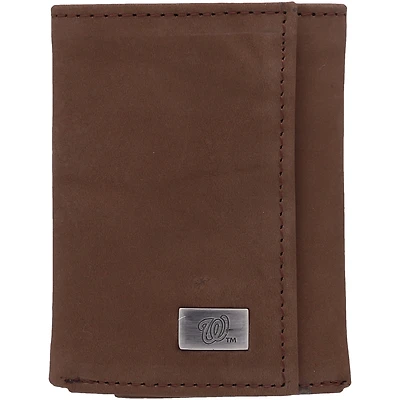 Washington Nationals Leather Trifold Wallet with Concho