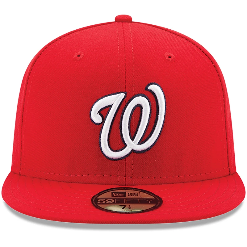 Washington Nationals New Era Youth Home Authentic Collection On-Field 59FIFTY - Chapeau ajusté Rouge
