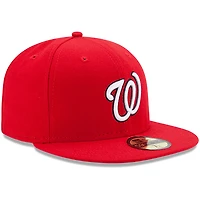 Washington Nationals New Era Youth Home Authentic Collection On-Field 59FIFTY - Chapeau ajusté Rouge