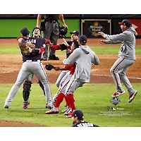 Photographie de célébration des champions non signés World Series 2019 Nationals Washington